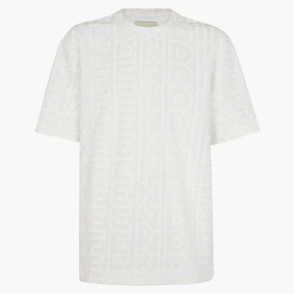 Fendi av Marc Jacobs Jersey Short Sleeved Crew-Neck T-shirt vit
