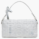Fendi by Marc Jacobs Maxi Baguette White Denim Bag