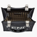 Fendi by Marc Jacobs Mini Sunshine Shopper Black Leather with Hot-Stamped Mini-Bag