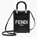 Fendi by Marc Jacobs Mini Sunshine Shopper Black Leather with Hot-Stamped Mini-Bag