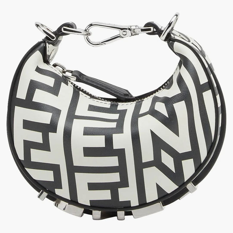 Fendi av Marc Jacobs Nano Fendigraphy Two-Tone Leather Charm