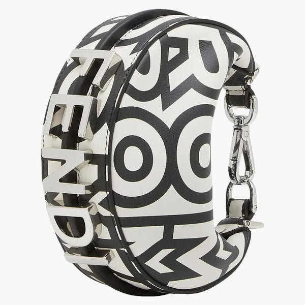 Fendi av Marc Jacobs Nano Fendigraphy Two-Tone Leather Charm