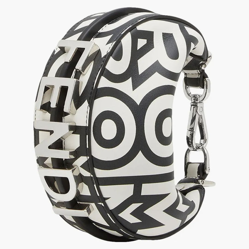 Fendi av Marc Jacobs Nano Fendigraphy Two-Tone Leather Charm