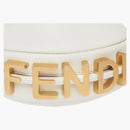 Fendi by Marc Jacobs Nano Fendigraphy White Leather Charm