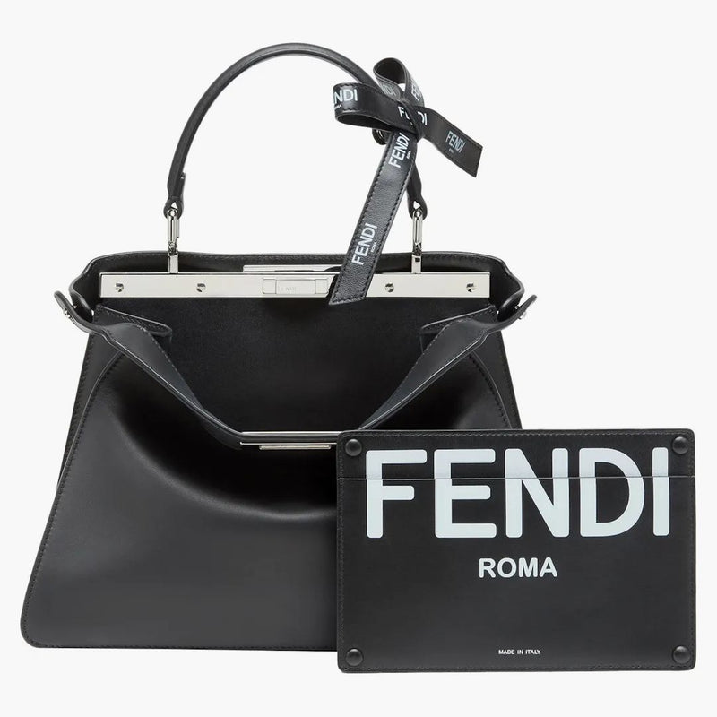 Fendi av Marc Jacobs Peekaboo iseeu medium svart läderväska