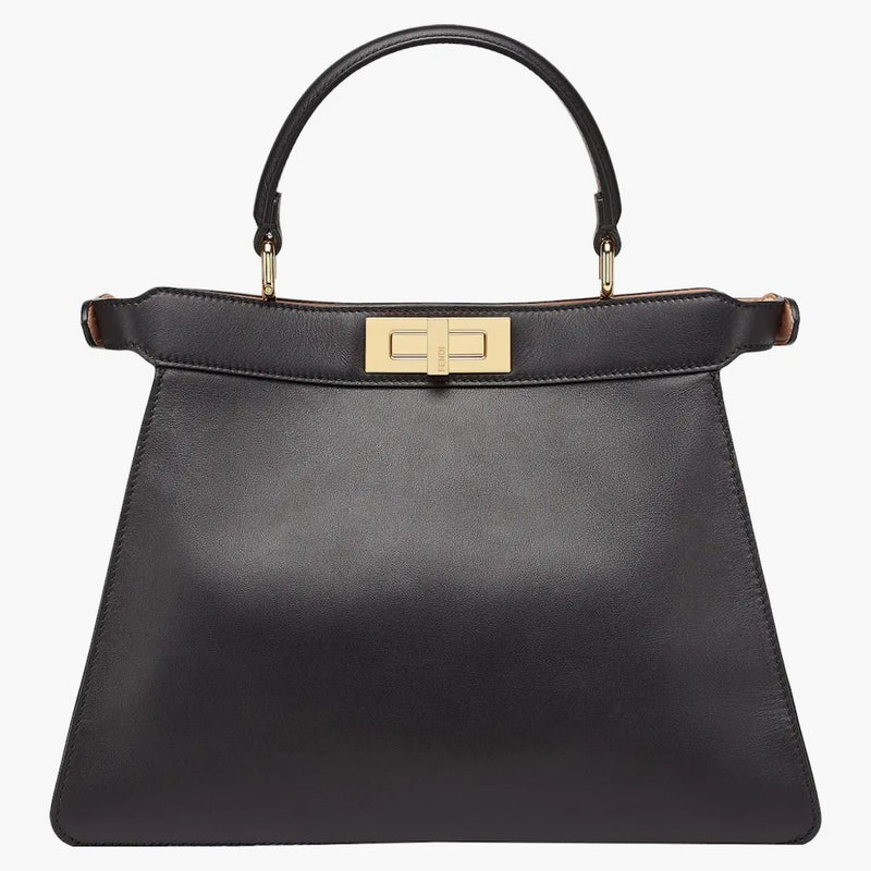 Fendi By Marc Jacobs Peekaboo Iseeu Medium Rose Black Leather Bag