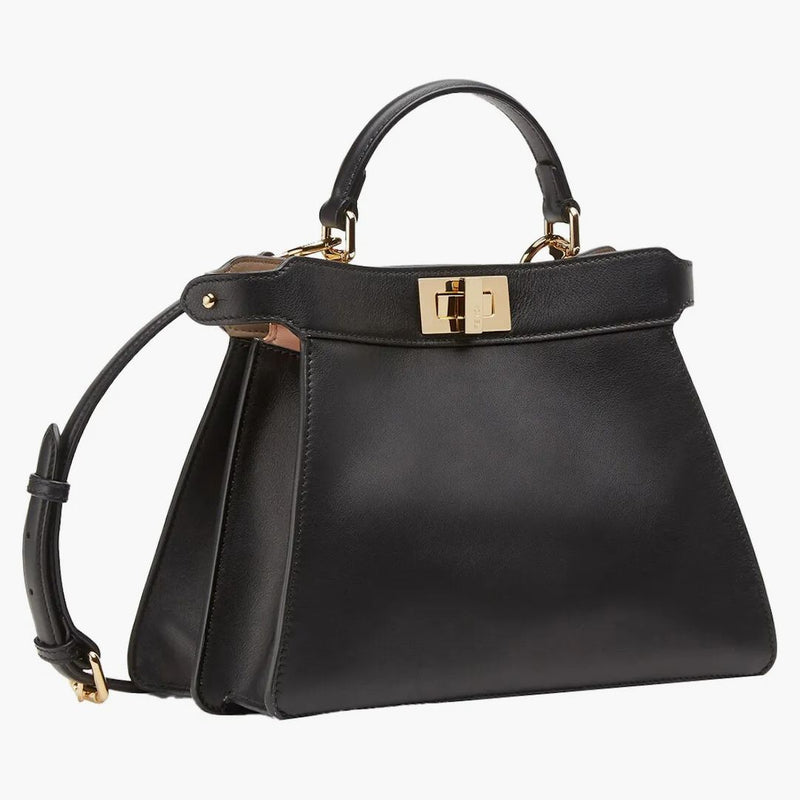 Fendi di Marc Jacobs Peekaboo ISeeu Small Black Leather Borse