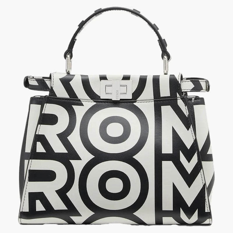 Fendi av Marc Jacobs Peekaboo Mini Tvåfärgad läderväska