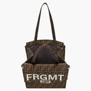 Fendi X Frgmt FF Fabric Bag Baguette Foldable Brown