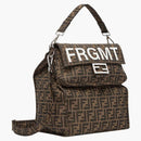 Fendi X Frgmt FF Fabric Bag Baguette Foldable Brown