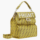 Fendi X Frgmt FF Fabric Bag Baguette Foldable Yellow
