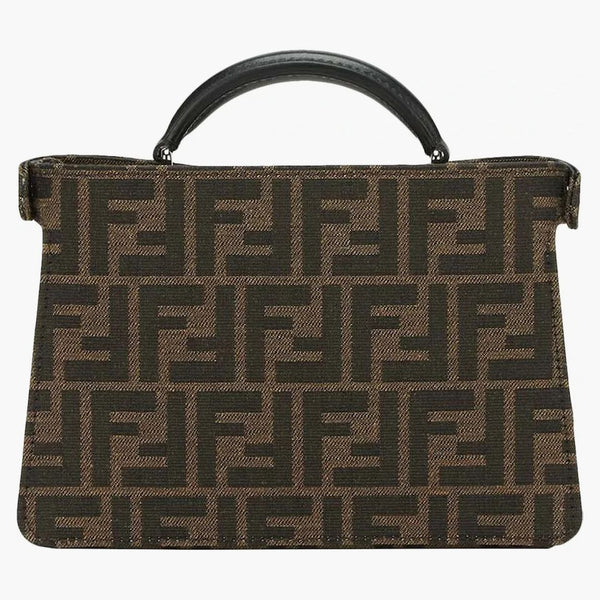 Fendi x frgmt x pokemon ff tygpåse peekaboo iseeu x-cross brun