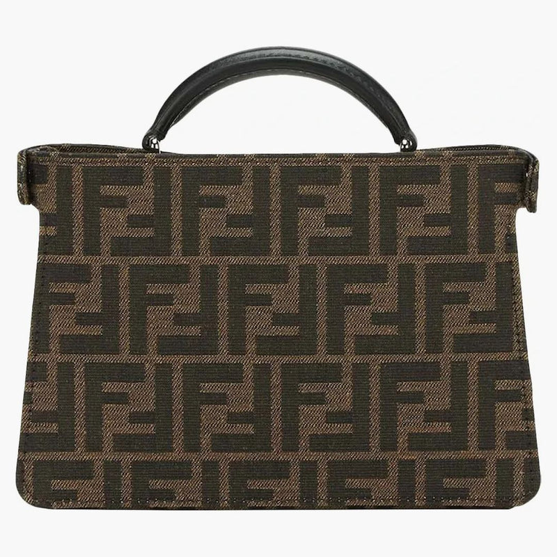 Fendi x frgmt x pokemon ff tygpåse peekaboo iseeu x-cross brun