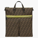 Fendi X Frgmt X Pokemon FF Fabric Bag Shopper Brown