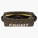 Fendi x frgmt x pokemon ff tkaninový pásový taška hnědá