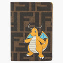 Fendi X Frgmt X Pokemon FF Fabric Card Holder Brown