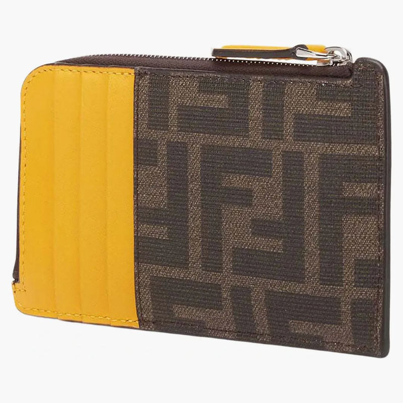 Fendi X Frgmt X Pokemon FF Fabric Card Holder Card Case Brown Brown