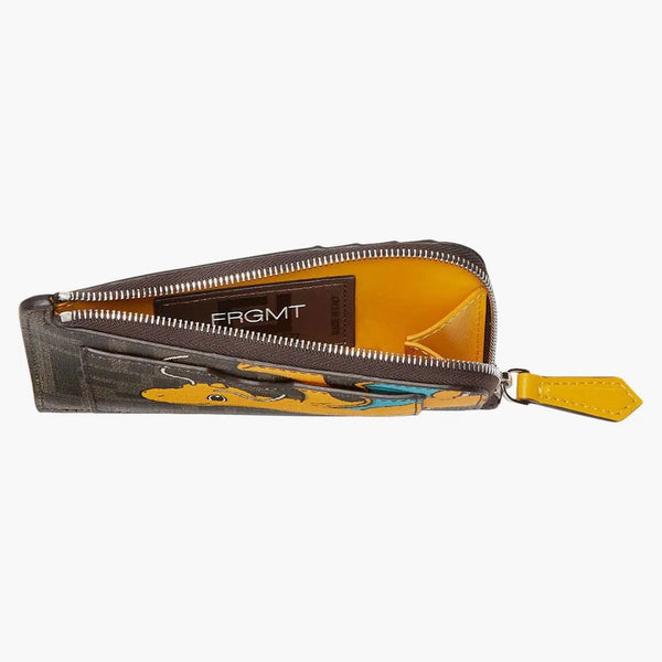 Fendi X Frgmt X Pokemon FF Fabric Card Holder Card Case Brown Brown