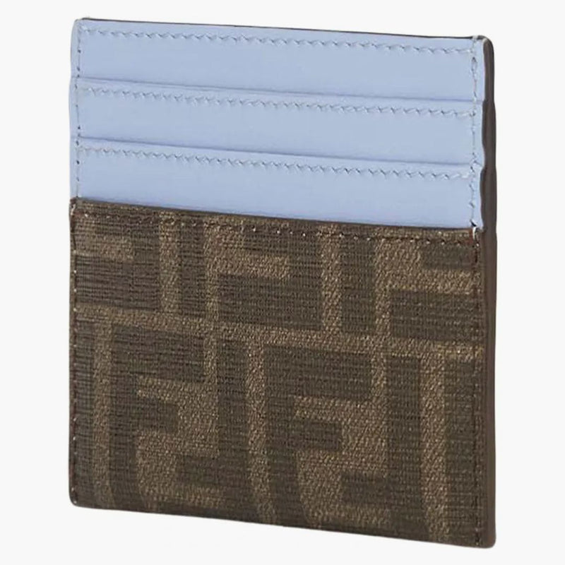 Fendi x frgmt x pokemon ff tyg platt korthållarkortfodral brun