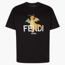 Fendi x frgmt x camiseta pokemon negra