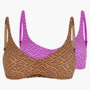 Fendi X Skims Pack Of 2 Skimpy Scoop Bralette Colorado/california