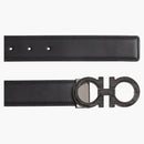 Ferragamo Adjustable Gancini Belt Black