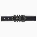 Ferragamo Adjustable Gancini Belt Black