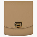 Ferragamo Gancini Buckle Crossbody Camel