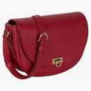 Ferragamo Gancini Buckle Crossbody Pink