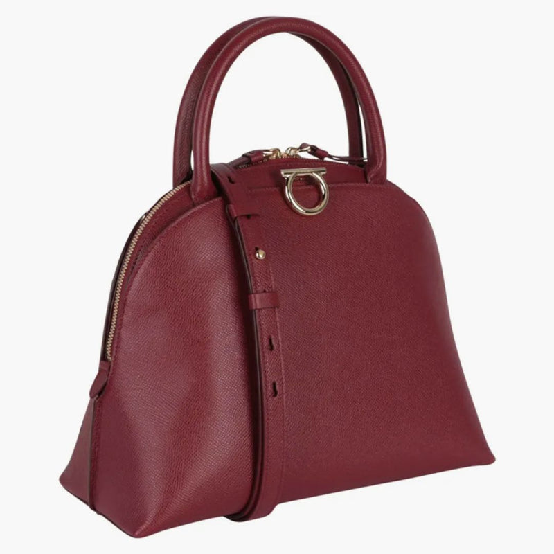 Ferragamo Gancini střední horní rukojeť burgundska