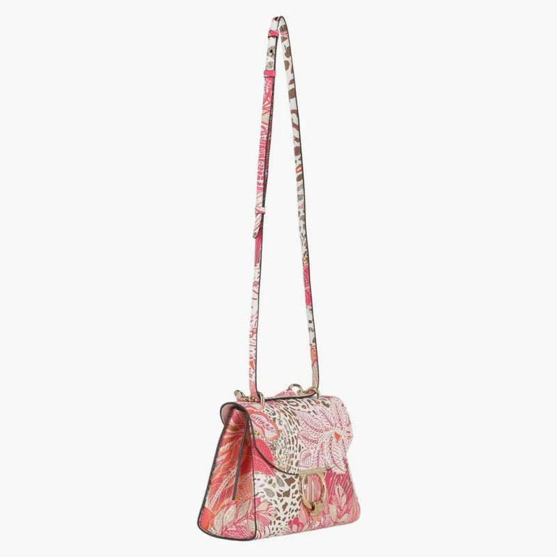 Ferragamo Margot Gancio Plant-Print ramenní taška multi