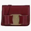 Ferragamo Mini Vara Bow Crossbody Carmine