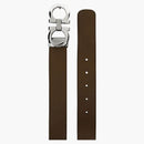 Ferragamo reversibile e regolabile Ganci Belt 705614 Brown/Gunmetal