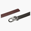 Ferragamo reversible and Adjustable Gancini Belt Black/Auburn