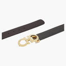 Ferragamo reversibile e regolabile Ganci Belt 675542 586940 Nero/marrone scuro