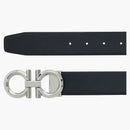 Ferragamo reversibile e regolabile Ganci Belt Palladio Black/Hickory
