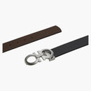 Ferragamo reversibile e regolabile Ganci Belt 675542 464231 Nero/marrone scuro