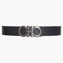 Ferragamo reversibile e regolabile Ganci Belt 675542 464231 Nero/marrone scuro