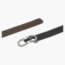 Ferragamo reversibile e regolabile a cintura ganci testurizzata nera/hickory