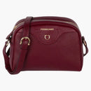 Ferragamo Travel Camera Crossbody Burgundy