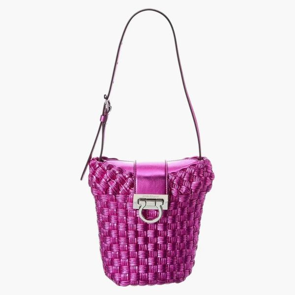 BASSO DI CANCHET FERRAGAMO TRIFOLIO FUCHSIA