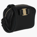Ferragamo Vara Bow Leather Crossbody Black