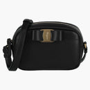 Ferragamo Vara Bow Leather Crossbody Black