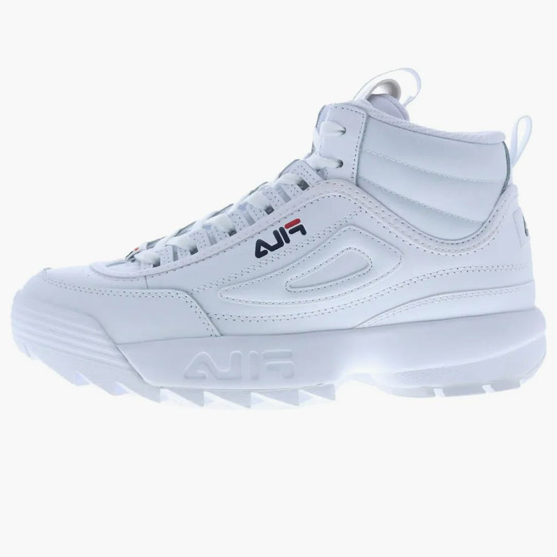 FILA Disruptor II Mid White Navy Red (Women's)