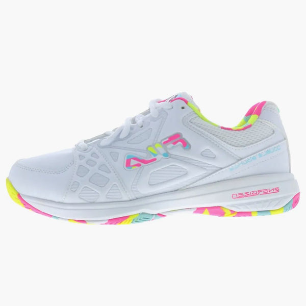FILA Double Bounce 3 White White Multi (Women's)