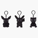 Fragment X Pokemon Pikachu P025 & Eevee P151 & Mew P133 Thunderbolt Project Mascot Keychain Set