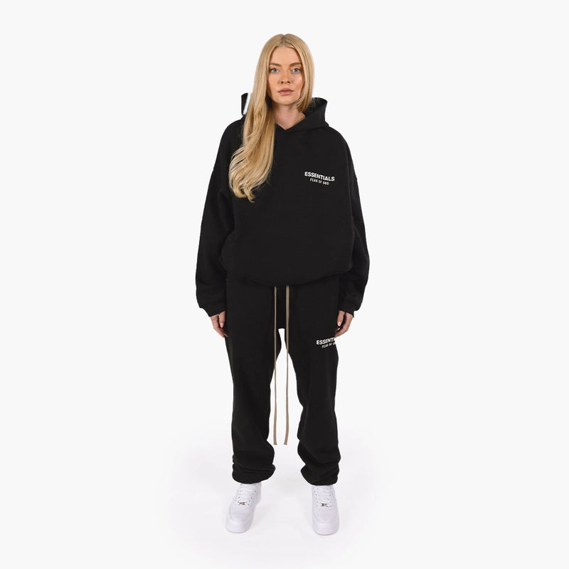Fear Of God Essentials Fleece Hoodie (fw24) Black