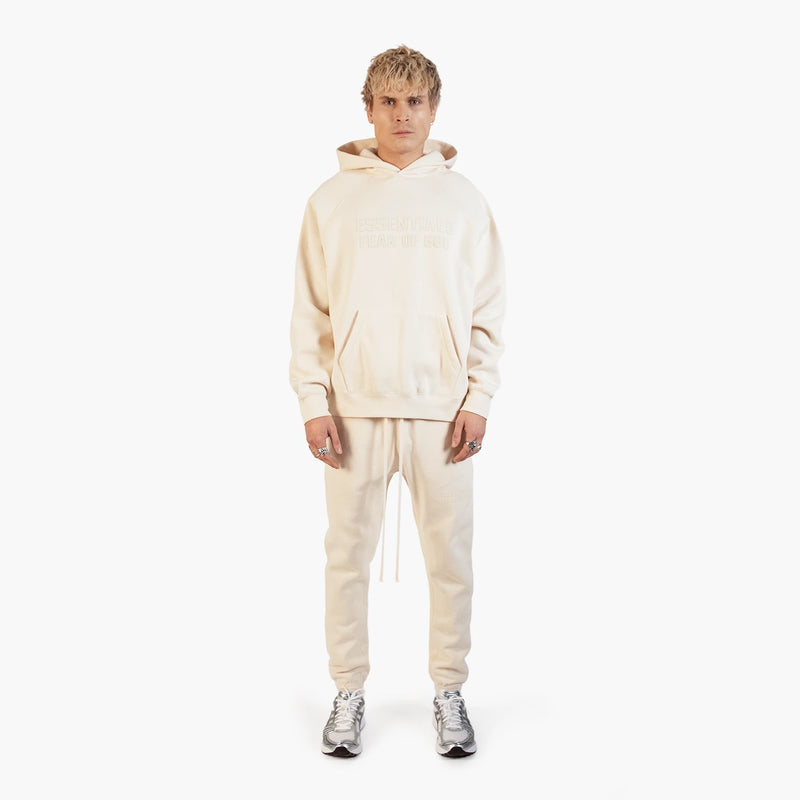 Fear of God Essentials Fleece Egg Shell - Set (Hoodie & Sweatpant)