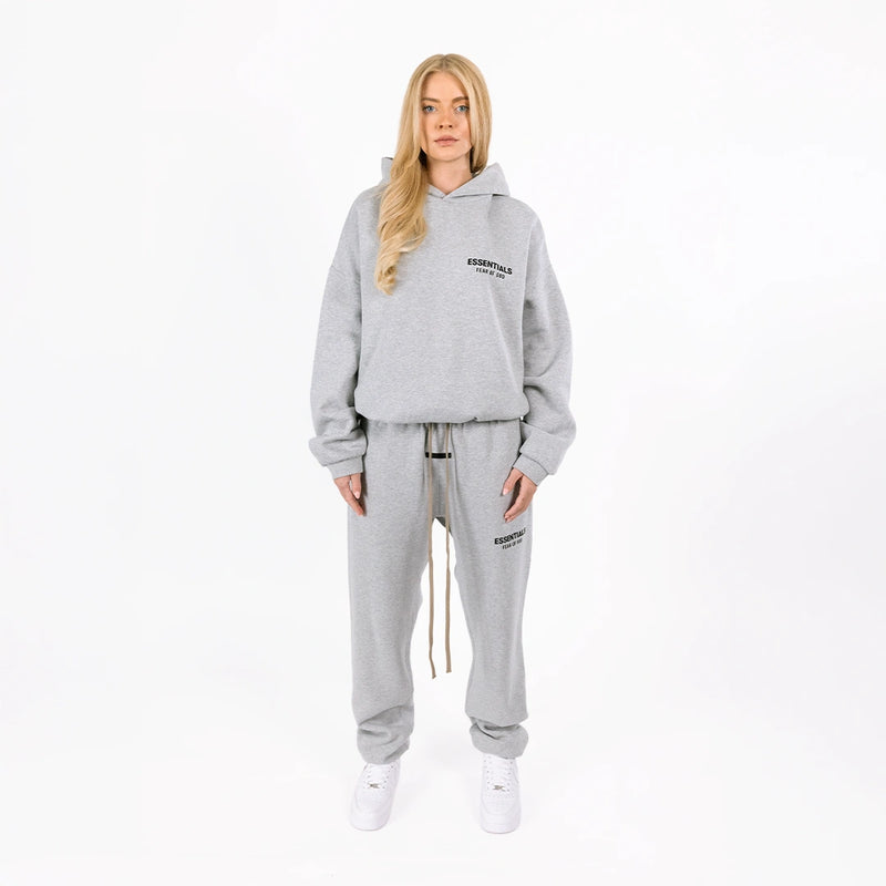 Fear Of God Essentials Fleece Hoodie Light Heather Gray