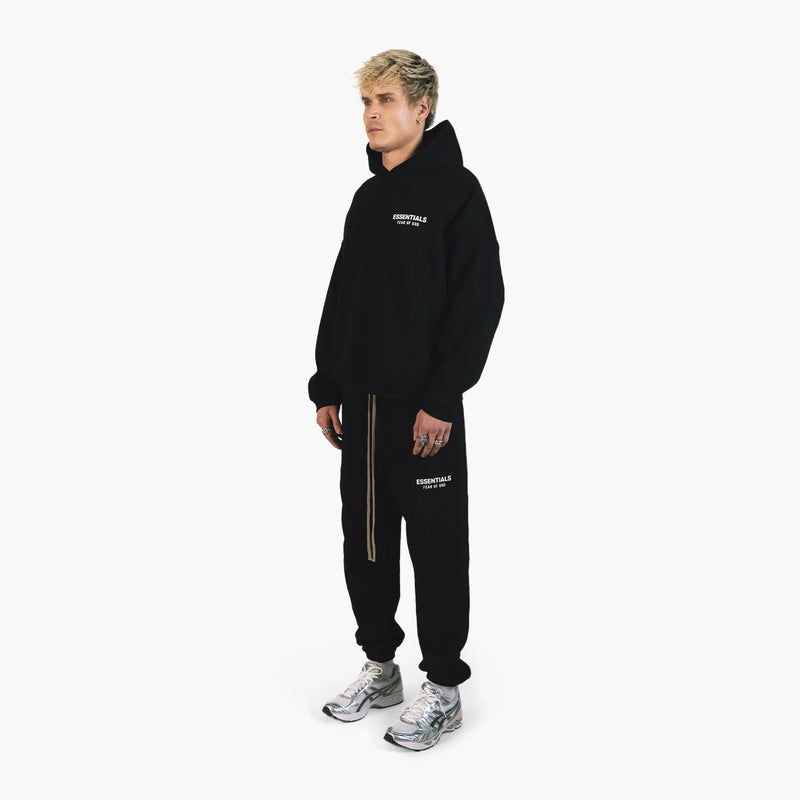 Fear Of God Essentials Fleece Hoodie (fw24) Black